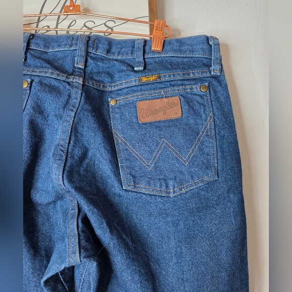 Wrangler 47 MWZ Premium Men's Classic Blue Jeans Size 34x30 - Picture 8 of 10